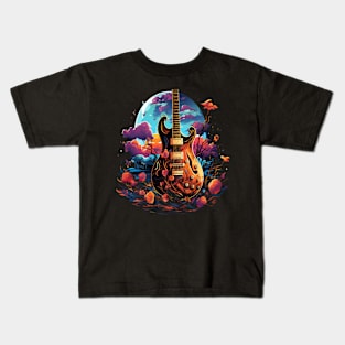 Playground Playing Guitar Kids T-Shirt